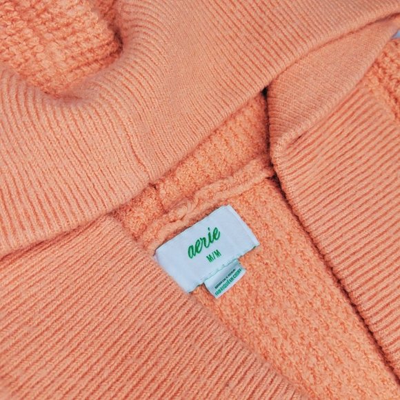 PEACH OVERSIZED SWEATER WITH HODDIE FOR WOMEN - Picture 6 of 10